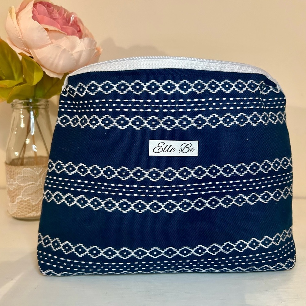 Elle Navy Blue Patterned Women's Bag